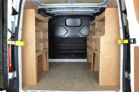 Ford Transit Custom 2013 to 2023 Plywood Full van racking / Shelving unit - WRK41.53.55