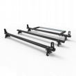Toyota Proace Roof Rack Bars 2016 onwards Stealth 3 bar Load Stops and Rear Roller (DM128LS+A30)