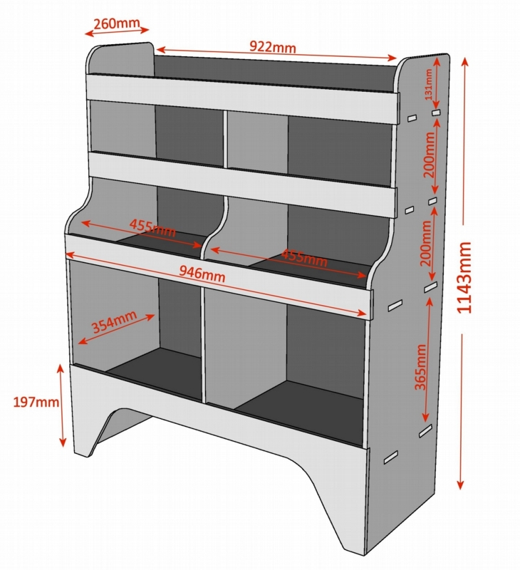 Mercedes Sprinter Plywood Van RackingShelving Unit WR12 WR12