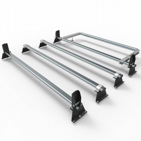 Vauxhall Vivaro Aero Tech 4 bar roof rack load stops rear roller 2015 to 2019 model (AT116LS+A30)