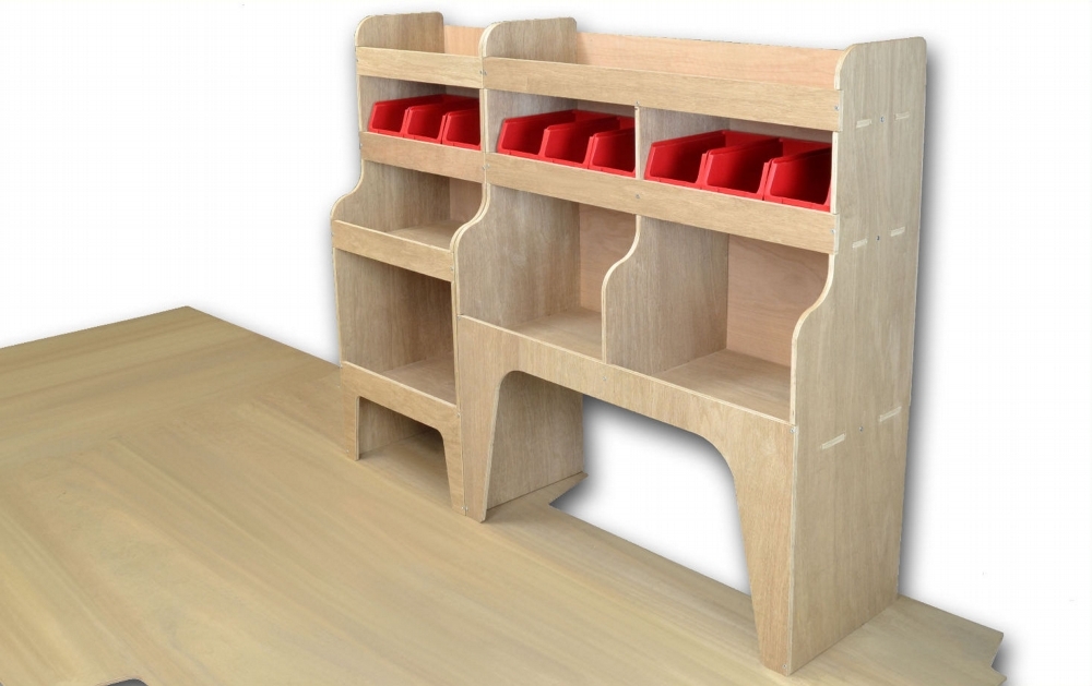 Peugeot Boxer Plywood Van Racking Sheving Package WRK10.8 WRK10.8 boxer Maxus Racking