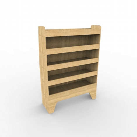 Volkswagen VW Transporter T5 & T6 Plywood Van Racking - Shelving Unit - WR37