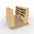 Volkswagen VW Transporter T5 & T6 Plywood Van Racking - Shelving Package - WRK33.35.35