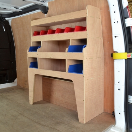 Ford Transit Custom 2013 to 2023 Plywood van racking / Shelving unit - WR42