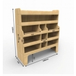 Ford Transit Custom 2013 to 2023 Plywood van racking / Shelving unit - WR55