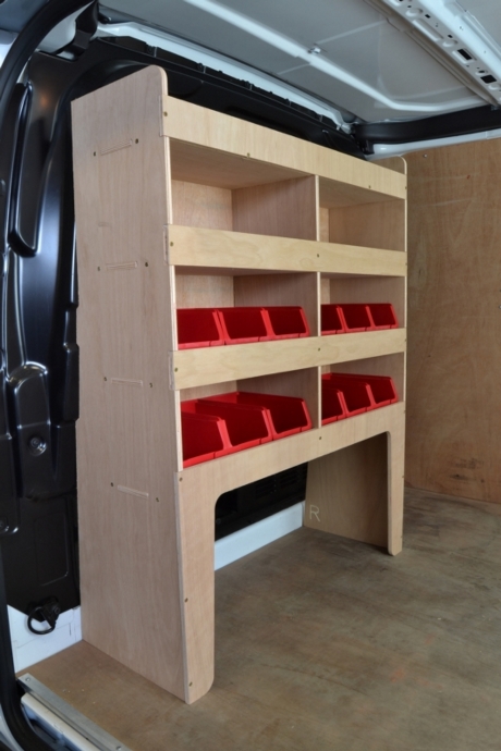 Ford Transit Custom 2013 to 2023 Plywood van racking / Shelving unit - WR58