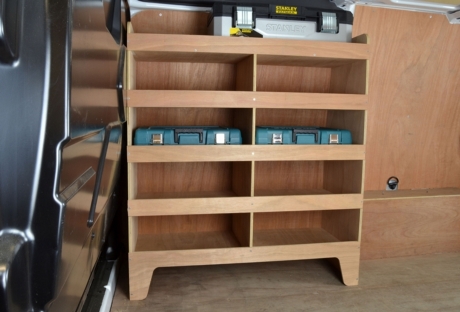 Ford Transit Custom 2013 to 2023 Plywood van racking / Shelving unit - WR59