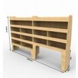 Ford Transit Custom 2013 to 2023 Plywood Offside van racking / Shelving unit - WRK47.53