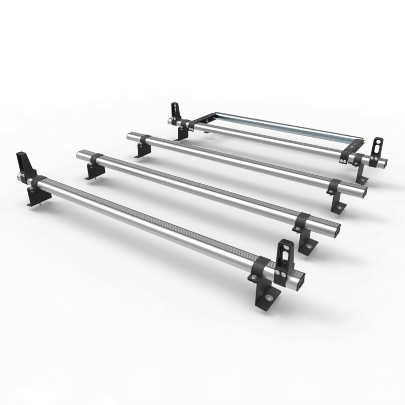 Aluminium Ford Connect Roof Rack LWB 2014 On "Stealth" 4 bar with load