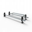 Volkswagen Caddy Aero-Tech 2 bar roof rack system with load stops and rear roller (AT75LS+A30)