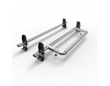 Volkswagen Caddy Aero-Tech 2 bar roof rack system with load stops and rear roller (AT75LS+A30)