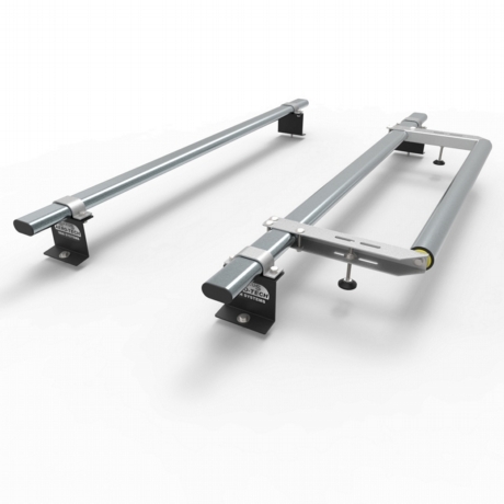 Volkswagen Caddy Aero-Tech 2 bar roof rack system with rear roller (AT75+A30)