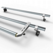 Volkswagen Caddy Aero-Tech 2 bar roof rack system with rear roller (AT75+A30)