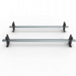 Peugeot Partner Aero-Tech 2 bar roof rack - load stops 2008 onwards model  (AT64LS)