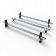 Peugeot Partner Aero-Tech 3 bar roof rack - load stops 2008-2018 model vans only (AT65LS)