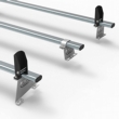 Fiat Fiorino Aero-Tech 3 bar roof rack + load stops (AT62LS)