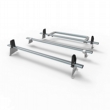 Fiat Fiorino Aero-Tech 3 bar roof rack + load stops + rear roller (AT62LS+A30)
