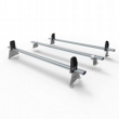 Peugeot Bipper Aero-Tech 3 bar roof rack + load stops (AT62LS)