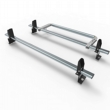 Connect SWB L1 - 2 bar roof rack + roller + loadstops  2014 onwards current model van (AT117LS+A30)