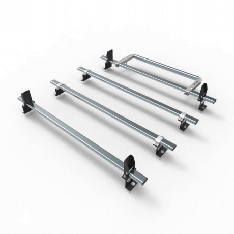 Connect LWB L2 - 4 bar roof rack with roller and loadstops 2014 onwards current model van (AT122LS+A30)