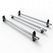 Ford Transit (not Custom) Aero-Tech 3 bar roof rack system with load stops (AT124LS)