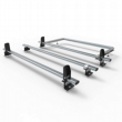 Ford Transit (not Custom) Aero-Tech 3 bar roof rack with rear roller and load stops (AT124LS+A30)