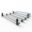 Ford Transit (not Custom) Aero-Tech 4 bar roof rack with rear roller and load stops (AT125LS+A30)