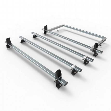Ford Transit (not Custom) Aero-Tech 4 bar roof rack with rear roller and load stops (AT125LS+A30)