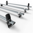 Volkswagen VW Transporter T5 & T6  4 bar roof rack + stops 2004 onwards  (AT22LS)