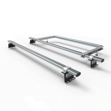 Volkswagen VW Transporter T5 & T6  2 bar roof rack + rear roller 2004 onwards (AT21+A30) 