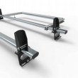 Volkswagen VW Transporter T5 & T6  2 bar roof rack with load stops and roller 2004 onwards (AT21LS+A30) 