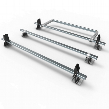 Nissan NV400 Aero-Tech 3 bar roof rack with load stops and roller 2010-present L2 L3 model - AT82LS+A30