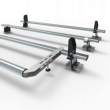 Nissan NV400 Aero-Tech 3 bar roof rack with load stops and roller 2010-present L2 L3 model - AT82LS+A30