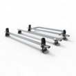 Renault Master Aero-Tech 3 bar roof rack with load stops and roller 2010-present L2 L3 model - AT82LS+A30