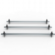 Fiat Ducato Aero-Tech 3 bar roof rack + load stops (AT25LS)