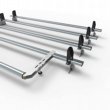 Peugeot Boxer Aero-Tech 4 bar roof bar + load stops + rear roller 2006-present model (AT98LS+A30)