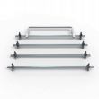 Peugeot Boxer Aero-Tech 4 bar roof bar + load stops + rear roller 2006-present model (AT98LS+A30)