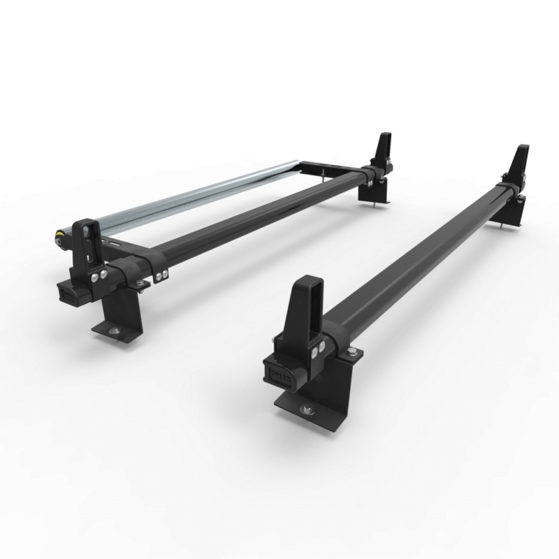 Aluminium Ford Connect Roof Rack SWB 2014 On "Stealth" 2 bar load stops