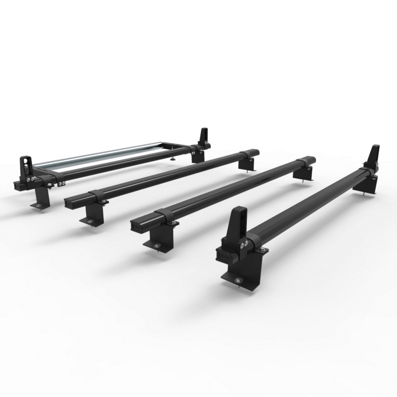 Aluminium Ford Connect Roof Rack SWB 2014 On "Stealth" 4 bar load stops