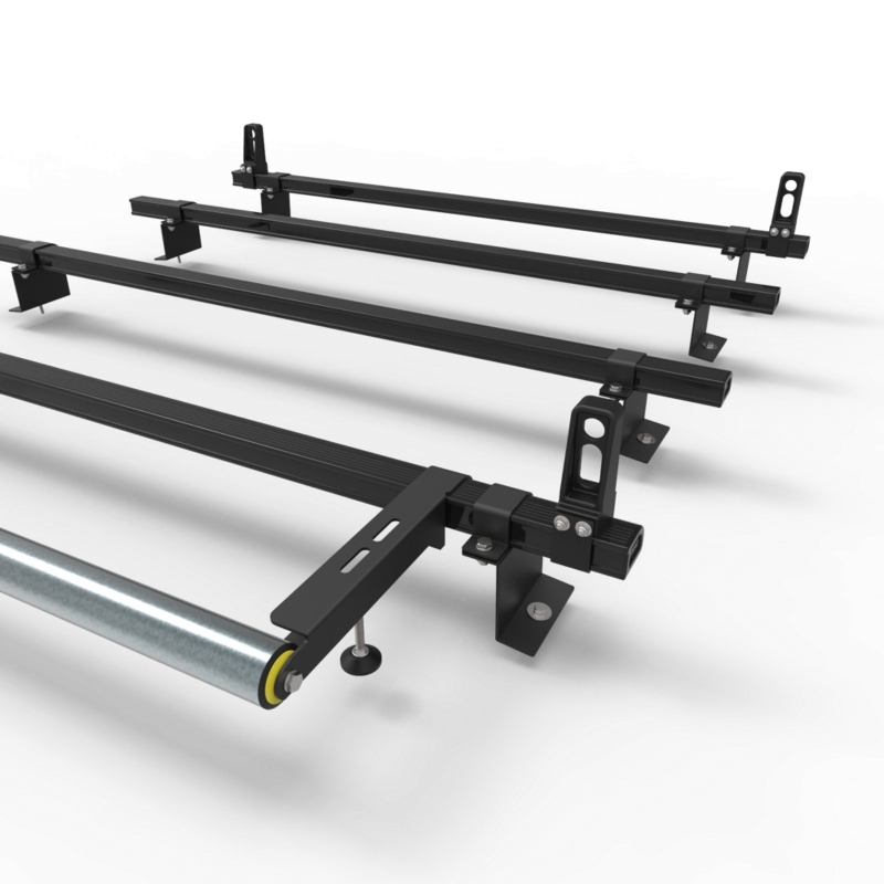Aluminium Ford Connect Roof Rack SWB 2014 On "Stealth" 4 bar load stops