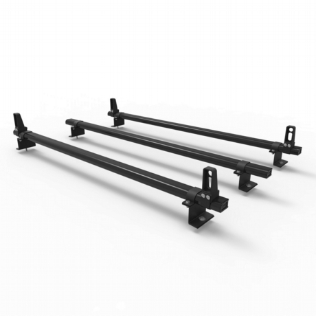 Aluminium Ford Transit Roof Rack Aero-Pro 3 bar Load Stops 2014 Onwards (DM124LS)