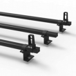 Aluminium Ford Transit Roof Rack Aero-Pro 3 bar Load Stops 2014 Onwards (DM124LS)