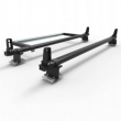 Aluminium Nissan NV400 Roof Rack Aero-Pro 2 bar with load stops and roller 2010 On model (DM81LS+A30)