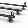 Aluminium Nissan NV400 Roof Rack Aero-Pro 3 bar Load Stops 2010 On model (DM82LS)