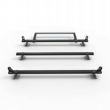 Aluminium Nissan NV400 Roof Rack Aero-Pro 3 bar load stops and roller 2010 On model (DM82LS+A30)