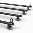 Aluminium Nissan NV400 Roof Rack LWB Aero-Pro 4 bar Load Stops 2010 On model (DM83LS)