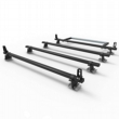 Aluminium Nissan NV400 Roof Rack LWB Aero-Pro 4 bar load stops and roller 2010 On model (DM83LS+A30)