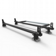 Aluminium Vauxhall Movano Roof Rack Aero-Pro 2 bar & load stops & roller 2010 On model (DM81LS+A30)