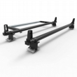 Aluminium Vauxhall Movano Roof Rack Aero-Pro 2 bar & load stops & roller 2010 On model (DM81LS+A30)