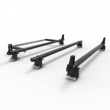Aluminium Vauxhall Movano Roof Rack Aero-Pro 3 bar load stops & roller 2010 On model (DM82LS+A30)